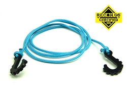 Gear Head RC 24" Tow Rope with Hooks, Light Blue
