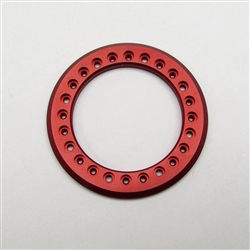 Gear Head RC 1.55" Aluminum Beadlock Rings - Anodized Red (2)