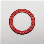 Gear Head RC 1.9" Aluminum Beadlock Rings - Anodized Red (2)
