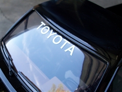 "TOY" Curved Windshield Banner