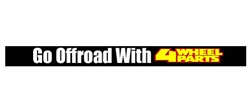 Go Offroad With - Windshield Banner No. 1