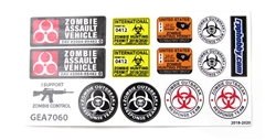 Zombie Apocalypse Sticker Sheet