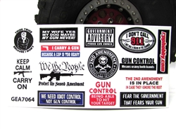 Gun Control Sticker Sheet