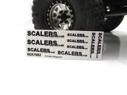 SCALERS MAGAZINE Clear Sticker Sheet