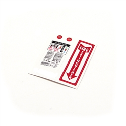 1/10 Scale Fire Extinguisher Sticker Sheet