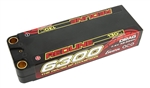 Gens ace 2S 7.4V 6300mAh 130C Redline Series "Drag" LiPo Battery - 8mm Bullets (11216)