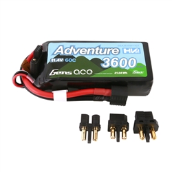Gens ace 3S 11.4V 3600mAh 60C G-Tech Adventure LiHV Battery - EC3 / Deans / XT60 (GEA363S60T3GT)