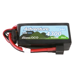 Gens ace 3S 11.4V 4300mAh 60C G-Tech Adventure LiHV Battery - EC3 / Deans / XT60 (GEA433S60T3GT)