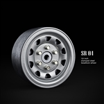 Gmade 1.9" SR04 Beadlock Wheels (Semigloss Silver) (2)