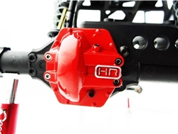 Hot Racing Metal Low Profile AR60 Diff Cover (Red) - Yeti Wraith