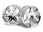 HPI Racing LP29 Wheel WORK LS406 Chrome 29mm (2) 3mm Offset