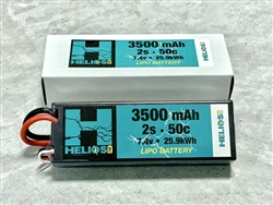 Helios RC 2S 7.4V 3500mAh 50C LiPo Battery - EC3