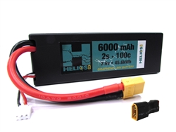 Helios RC 2S 7.6V 6000mAh 100C Graphene LiHV Battery - Deans