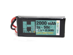 Helios RC 3S 11.1V 2000mAh 50C Lipo Battery - Deans