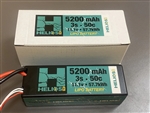 Helios RC 3S 11.1V 5200mAh 50C Hard Case LiPo Battery - EC5