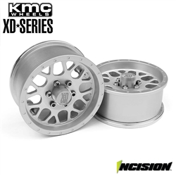Incision KMC 1.9" XD820 Grenade Clear Anodized Wheels (2)