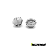 Incision Aluminum Lower Spring Cup for Incision Shocks - Clear