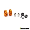 Incision S8E Machined Aluminum Shock Caps (2) - Orange