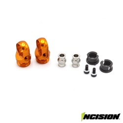 Incision S8E Machined Aluminum Shock Caps (2) - Orange