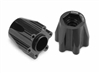 JConcepts Aluminum 12mm Hex Adapter 25mm Offset Black (2)