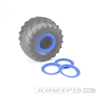 JConcepts Tribute Wheel (Glue On) Mock Beadlock Rings (4) Blue