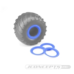 JConcepts Tribute Wheel (Glue On) Mock Beadlock Rings (4) Blue