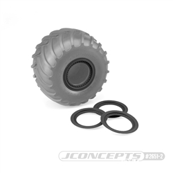 JConcepts Tribute Wheel (Glue On) Mock Beadlock Rings (4) Black