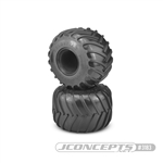 JConcepts Golden Years 2.6" x 3.6" Scale Monster Truck Tires Blue (Soft) Compound (2)