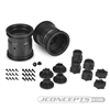 JConcepts Midwest 2.2" Monster Truck 12mm Hex Wheels w/ Adapters Black (2)
