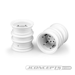 JConcepts Krimson Dually 2.6" Dual Truck Wheels White (2)