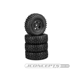 JConcepts Tusk 1.0" Tires Mounted on Glide 5 Wheels (4)