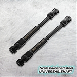 JunFac Scale Hardened Steel Universal Shafts (2) for Axial SCX10 II RTR with 3 Gear Transmission