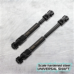 JunFac Scale Hardened Steel Universal Shafts (2) for Traxxas TRX-4 Long WB (324mm)