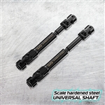 JunFac Scale Hardened Steel Universal Shafts (2) for Traxxas TRX-4 Short WB (312mm)