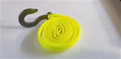 Team KNK 24" Tow Strap with Hefty Hook Neon Yellow