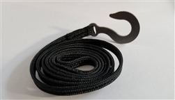 Team KNK 24" Tow Strap with Hefty Hook Black