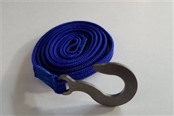 Team KNK 24" Tow Strap with Hefty Hook Electric Blue