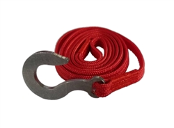 Team KNK 24" Tow Strap with Hefty Hook Red