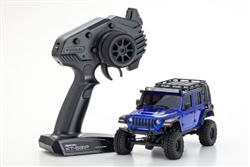 Kyosho MINI-Z 4X4 RTR with Jeep Wrangler Unlimited Rubicon Body with Accessories - Blue