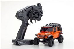 Kyosho MINI-Z 4X4 RTR with Jeep Wrangler Unlimited Rubicon Body with Accessories - Orange