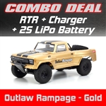Kyosho Outlaw Rampage PRO 2WD RTR - Gold Combo with Charger and 2S LiPo Battery