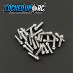 Locked Up RC 1-64 x .25 Scale Hex Bolts (30) SS (LOC-029)