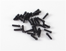 Locked Up RC M2 x 7mm Scale Hex Bolts (30) Black (LOC-040)