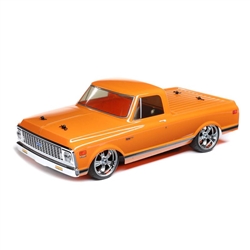 Losi 1/10 V100 AWD Brushed RTR with 1972 Chevy C10 Body - Orange