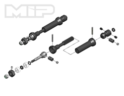 MIP X-Duty CVD Drive Kit Rear Slash 4x4, Hoss 4x4, Stampede 4x4, Stampede 2wd VXL, Rustler 2wd VXL