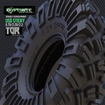 Team Ottsix Racing 2.2" Kryptonite Kustoms USD Sticky Tires - Red (Super Soft) (2)