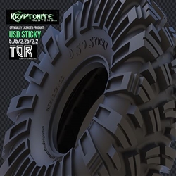 Team Ottsix Racing 2.2" Kryptonite Kustoms USD Sticky Tires - Red (Super Soft) (2)