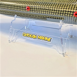 Oxidean Marine RC Boat Stand for Oxidean Marine Dominator and Other Mono/Deep Vee - Clear