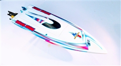 Oxidean Marine Mini-Dom Fiberglass Self-Righting Mono Hull ARTR RC Boat - White
