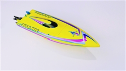 Oxidean Marine Mini-Dom Fiberglass Self-Righting Mono Hull ARTR RC Boat - Yellow